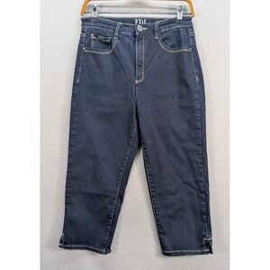 FDJ French Dressing Jeans Women's Capri Jeans Size 10 Dark‎ Wash Cropped Denim